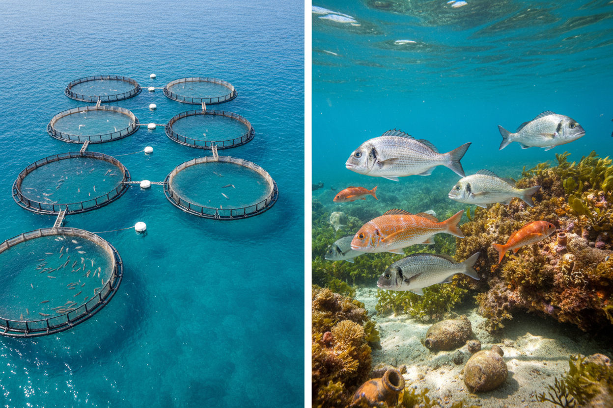 Pesce allevato o pescato: differenze reali (e quando conviene davvero)